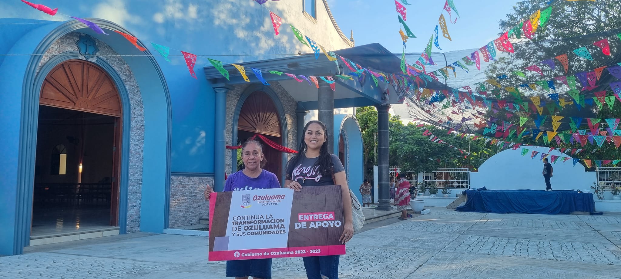 Ozuluama: Apoyo entregado a la parroquia San Pedro y San Pablo en Cucharas