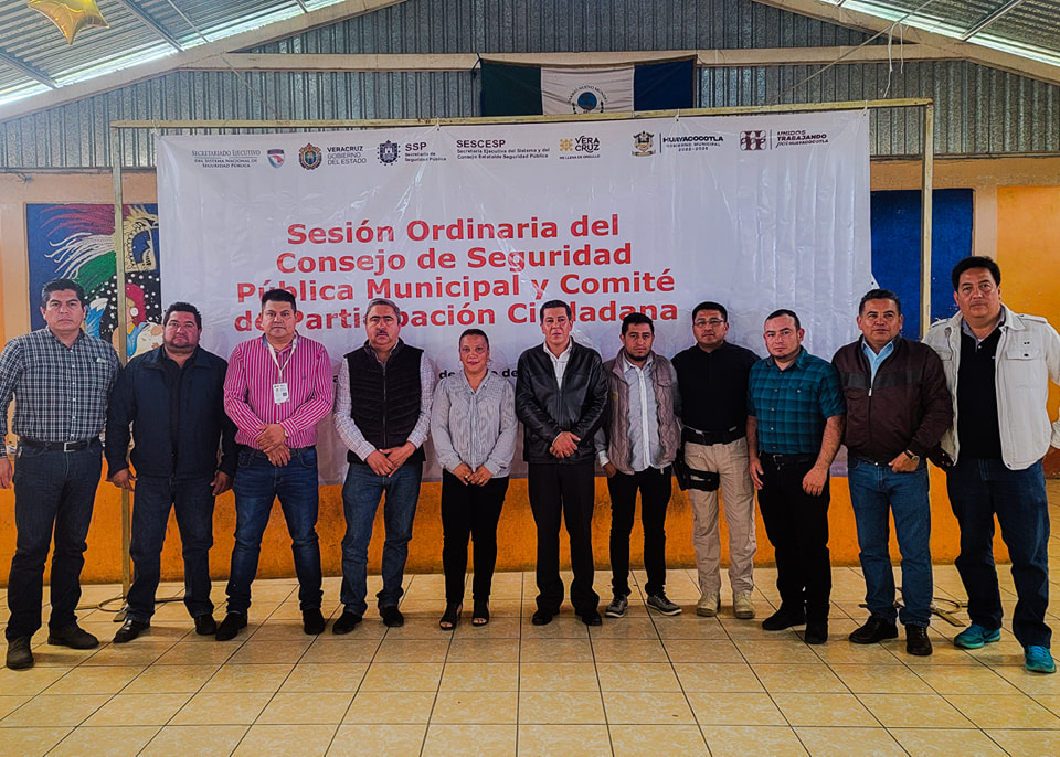 Huayacocotla: Sesión Ordinaria del Consejo de Seguridad Pública Municipal y Comité de Participación Ciudadana