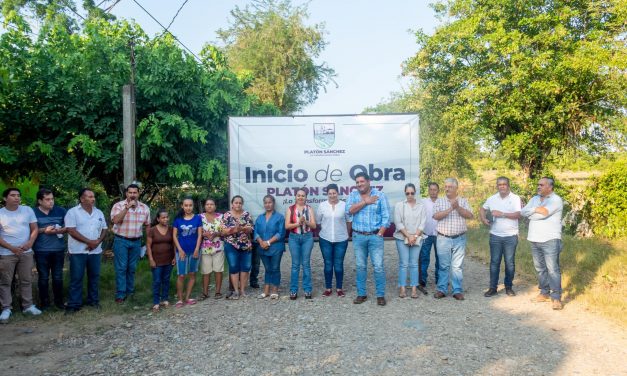 Platón Sánchez: Consolidación de la infraestructura vial en la colonia Rivera Méndez en Platón Sánchez