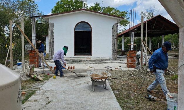 Ozuluama: Obra en la capilla de Estación Mascareñas
