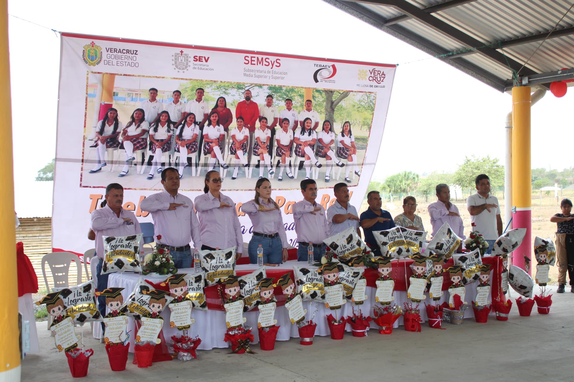 Ozuluama: Ceremonia de clausura del telebachillerato Paso Real