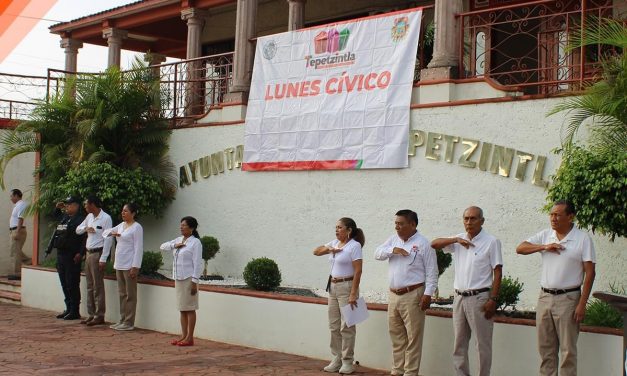 Tepetzintla: Lunes cívico