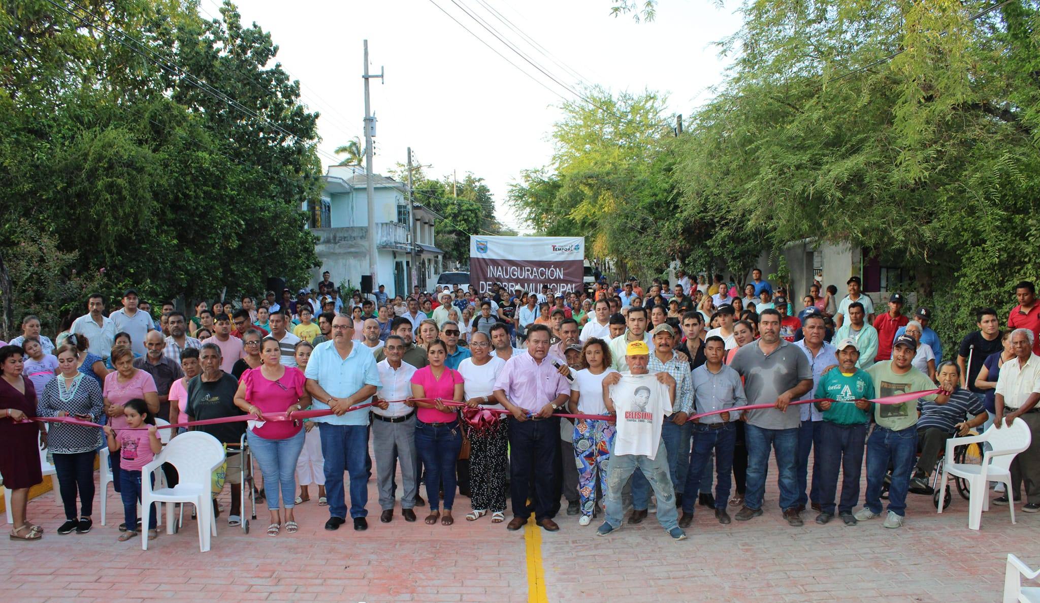 Tempoal: Inauguración de Pavimentación con Concreto Hidráulico en la Colonia Quinta Colón