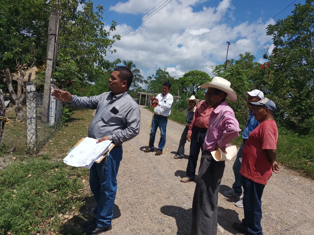 Ozuluama: Actualización del Plano de la Comunidad Dos Esterillos por el Departamento de Catastro Municipal
