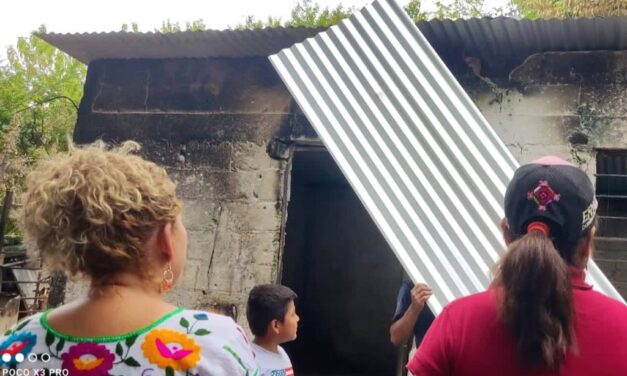 Papantla: Apoyo Solidario a Familia Afectada por Incendio en Comunidad de Agua Dulce