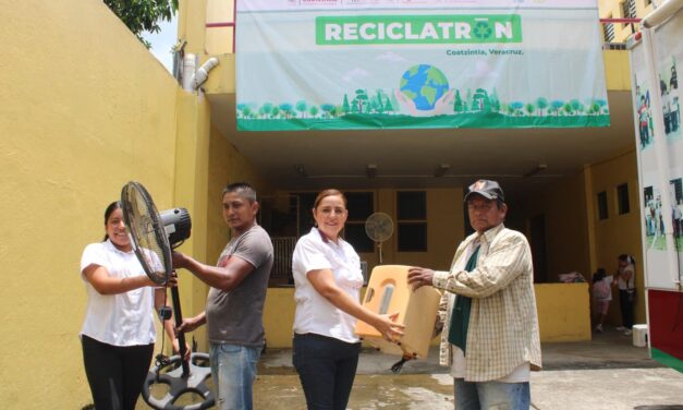 Coatzintla: Terminó campaña de reciclatrón con excelente respuesta ciudadana