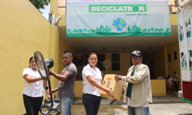 Coatzintla: Terminó campaña de reciclatrón con excelente respuesta ciudadana