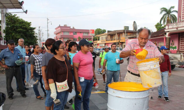 Tempoal: Alcalde Rodolfo Rivera Pérez Encabeza Jornada de Embellecimiento y Participación Ciudadana en el Centro de la Ciudad