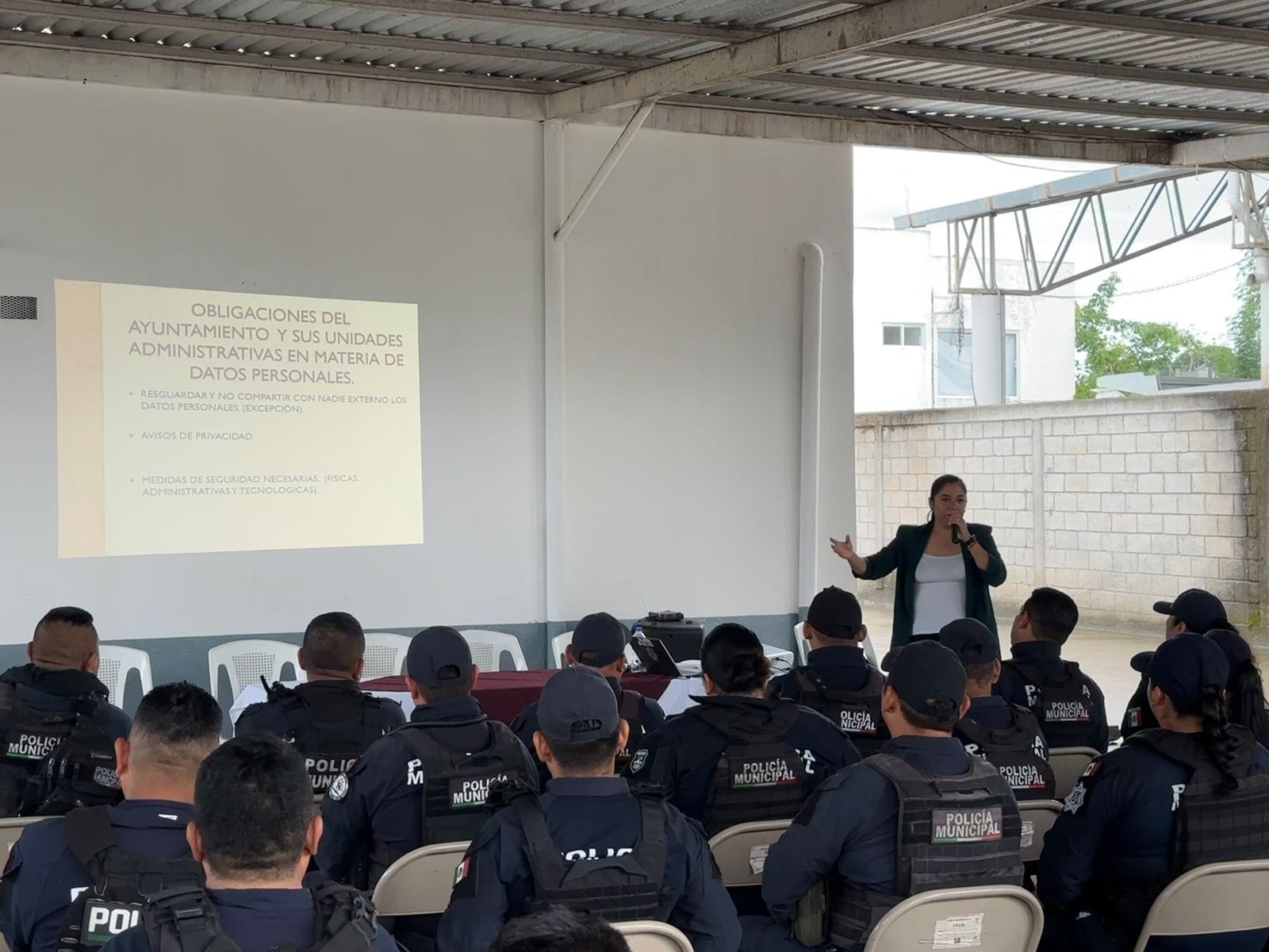 Capacitación en Manejo de Datos Personales Fortalece Acciones de la Policía Municipal de Martínez de la Torre