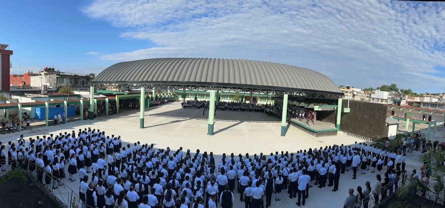Martínez de la Torre: Rodrigo Calderón Salas inaugura magna obra en la «Escuela Primaria Patria»