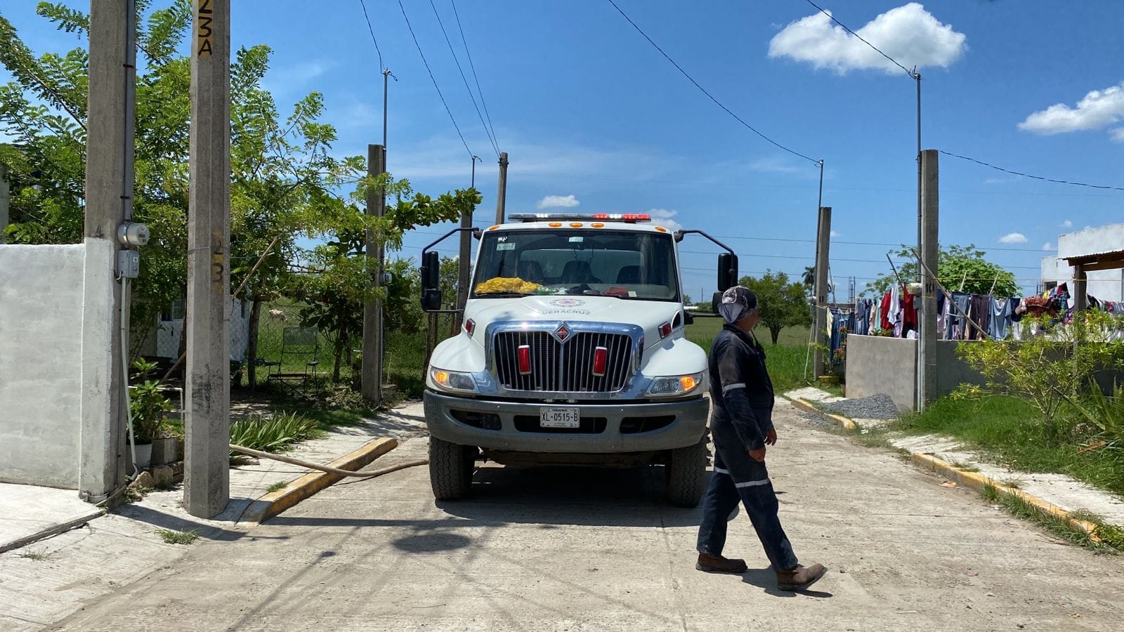 Ozuluama: Entrega de Agua Potable a Domicilios por parte del Departamento de Protección Civil Municipal