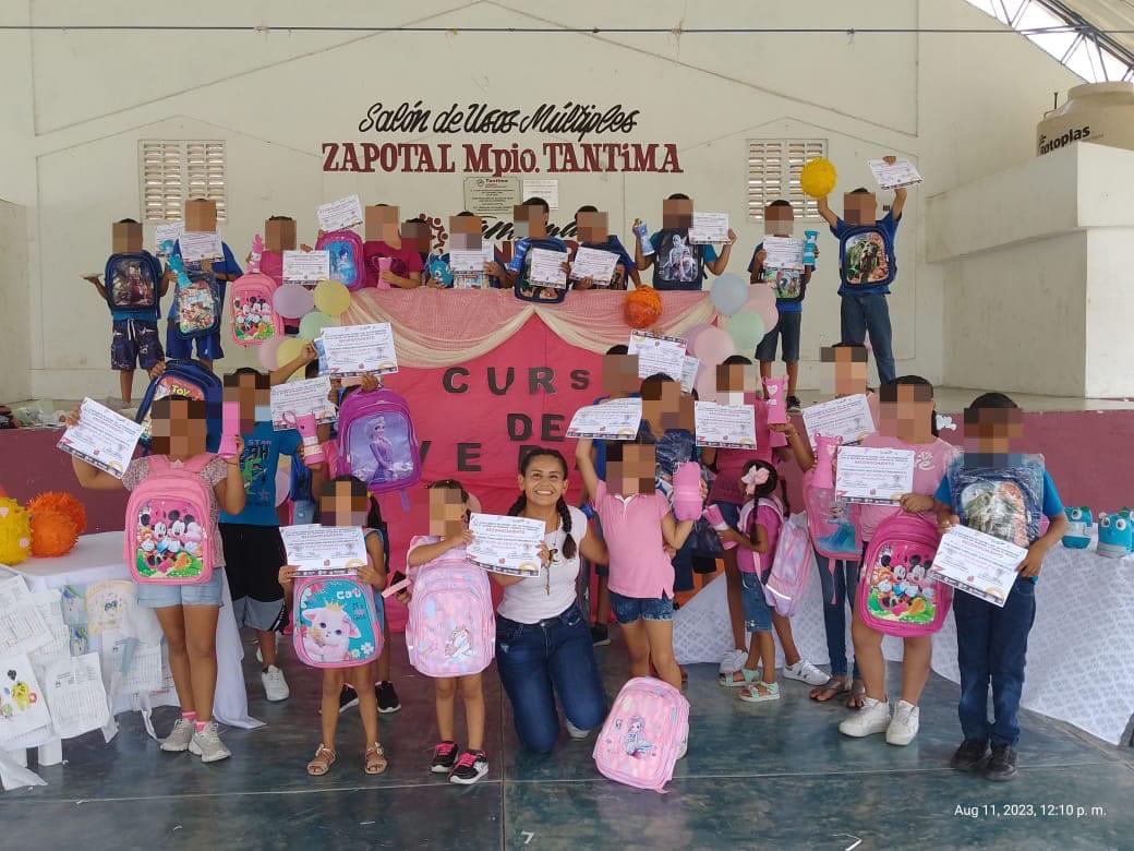 Tantima: Finaliza el curso recreativo de verano en la localidad de Zapotal 