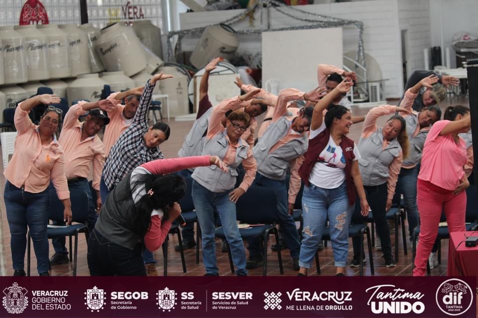 SESVER REALIZA TALLER DE SALUD PARA PERSONAS DEL H. AYUNTAMIENTO Y COMITÉ MUNICIPAL DE TANTIMA