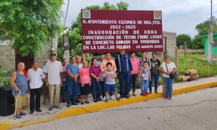 INAUGURACIÓN DE OBRA «CONSTRUCCION DE TECHO FIRME LOSAS DE CONCRETO ARMADO EN VIVIENDAS»
