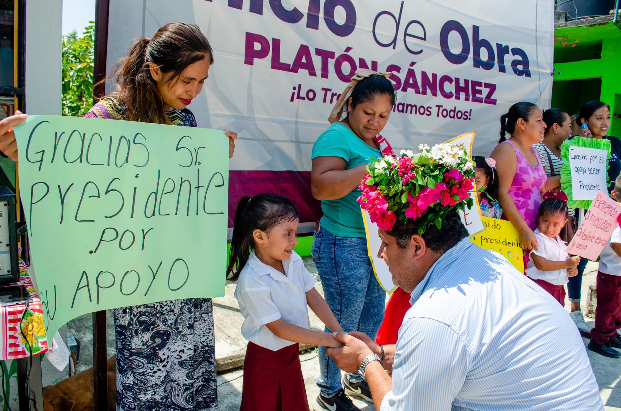 Platón Sánchez: Inicio de Construcción del Techado en el Centro de Educación Preescolar Indígena “Tezozomoc”