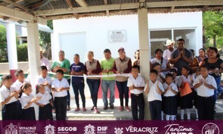 TANTIMA: INAUGURACIÓN DE OBRA «CONSTRUCCIÓN DE COMEDOR ESCOLAR» EN ESCUELA PRIMARIA JOSÉ MARÍA MORELOS Y PAVÓN