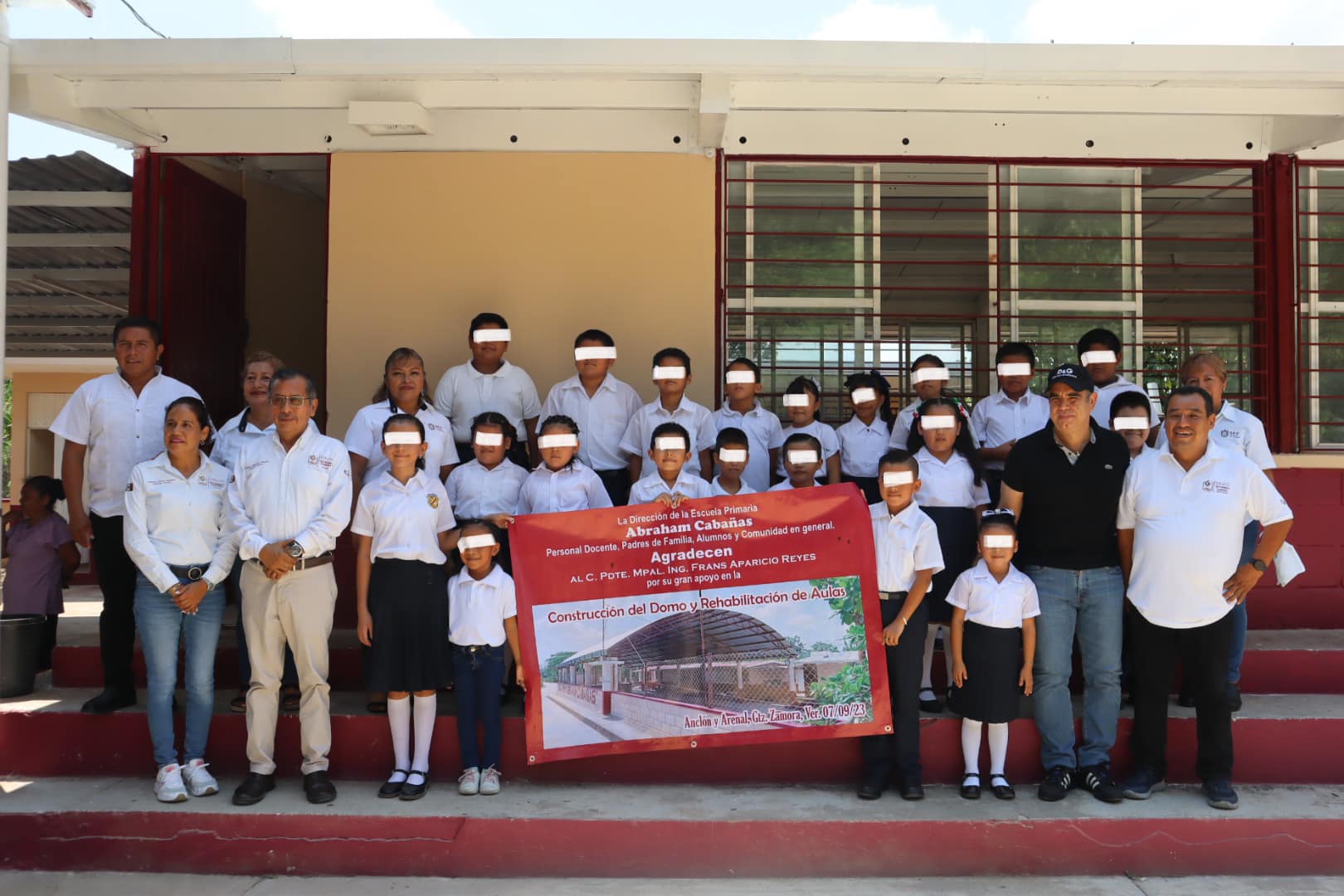 Gutiérrez Zamora: Inauguración de obra en el sector educativo en Anclón y Arenal