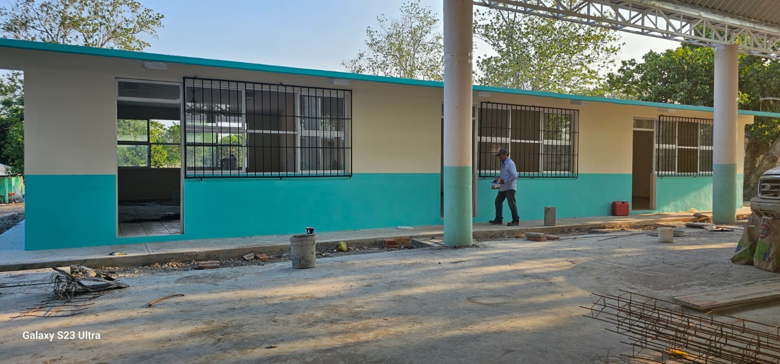 Ozuluama: Avance de Obra en la Escuela Primaria de la Comunidad de Tierra y Libertad