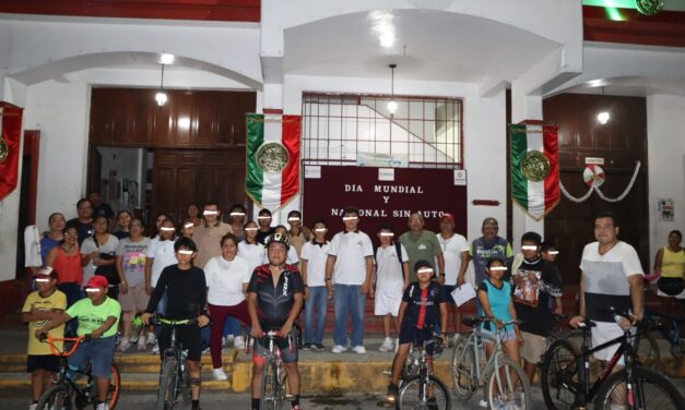 Gutiérrez Zamora: Exitoso Recorrido en Bicicleta Familiar en Conmemoración del Día Internacional y Nacional Sin Auto