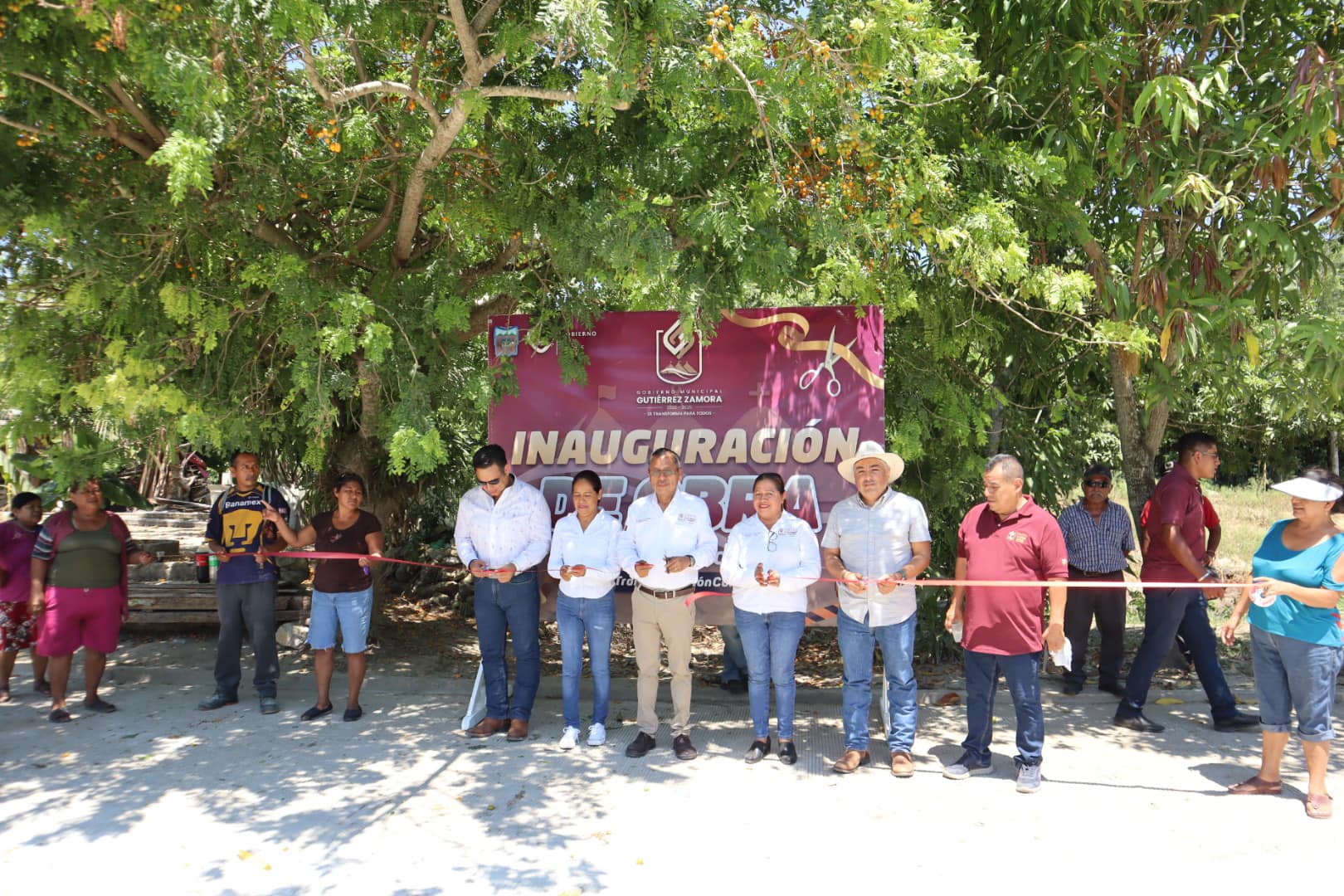 Continúa la entrega de obra pública en Gutiérrez Zamora