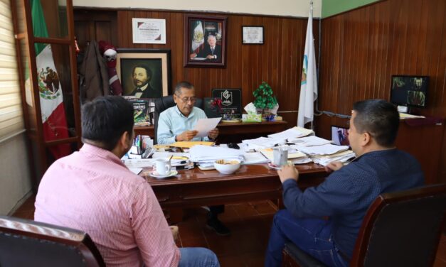 Gutiérrez Zamora: Reunión entre Alcaldes de Frans Aparicio Reyes y Serafín Pérez Carmona