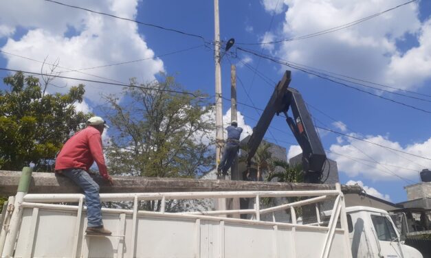 Continúan los Trabajos de Mantenimiento de Red Eléctrica en Citlaltépetl