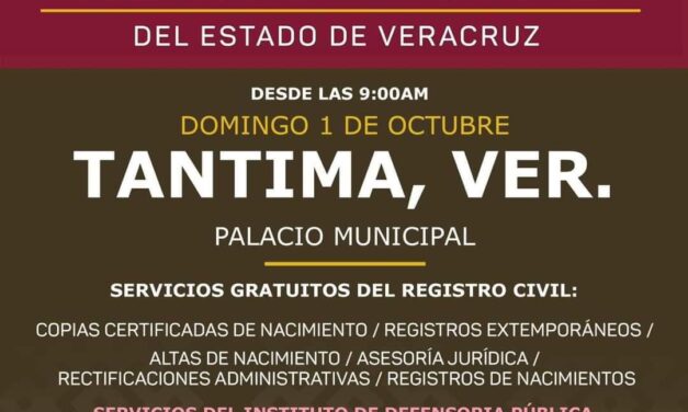 TANTIMA:BRIGADA ITINERANTE DEL REGISTRO CIVIL