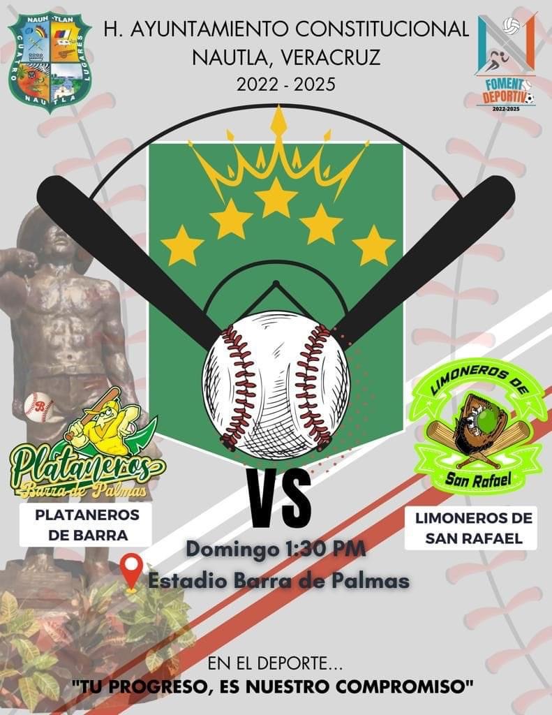 Nautla: Inicio de Liga de Béisbol