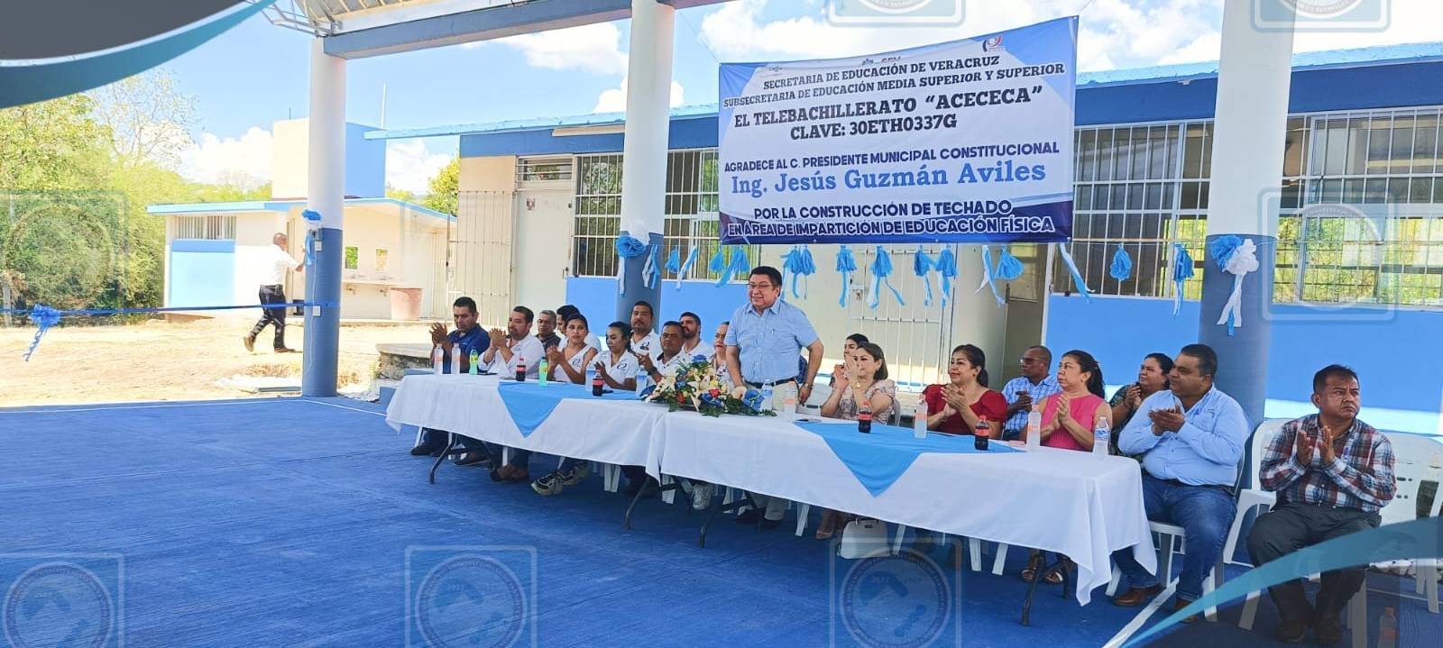 Tantoyuca: Inauguración del Techado en el Telebachillerato Acececa