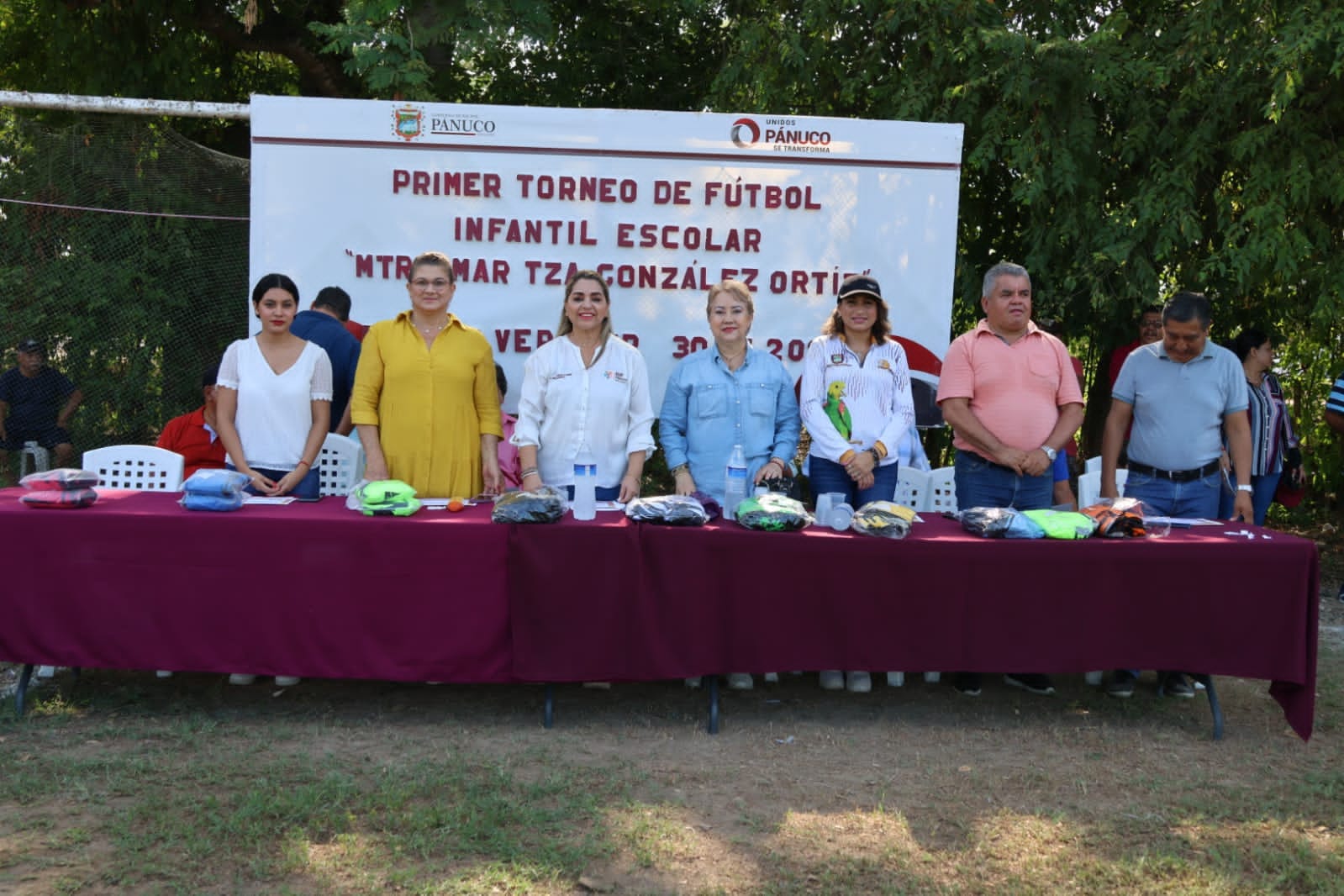 Inauguración del Primer Torneo de Fútbol Infantil Escolar «Mtra. Maritza González Ortiz» en Pánuco