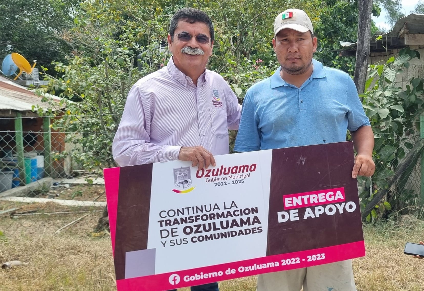Ozuluama: Entrega de Apoyos por parte del Alcalde Agustín Ramos Hernández en Paso San Andrés