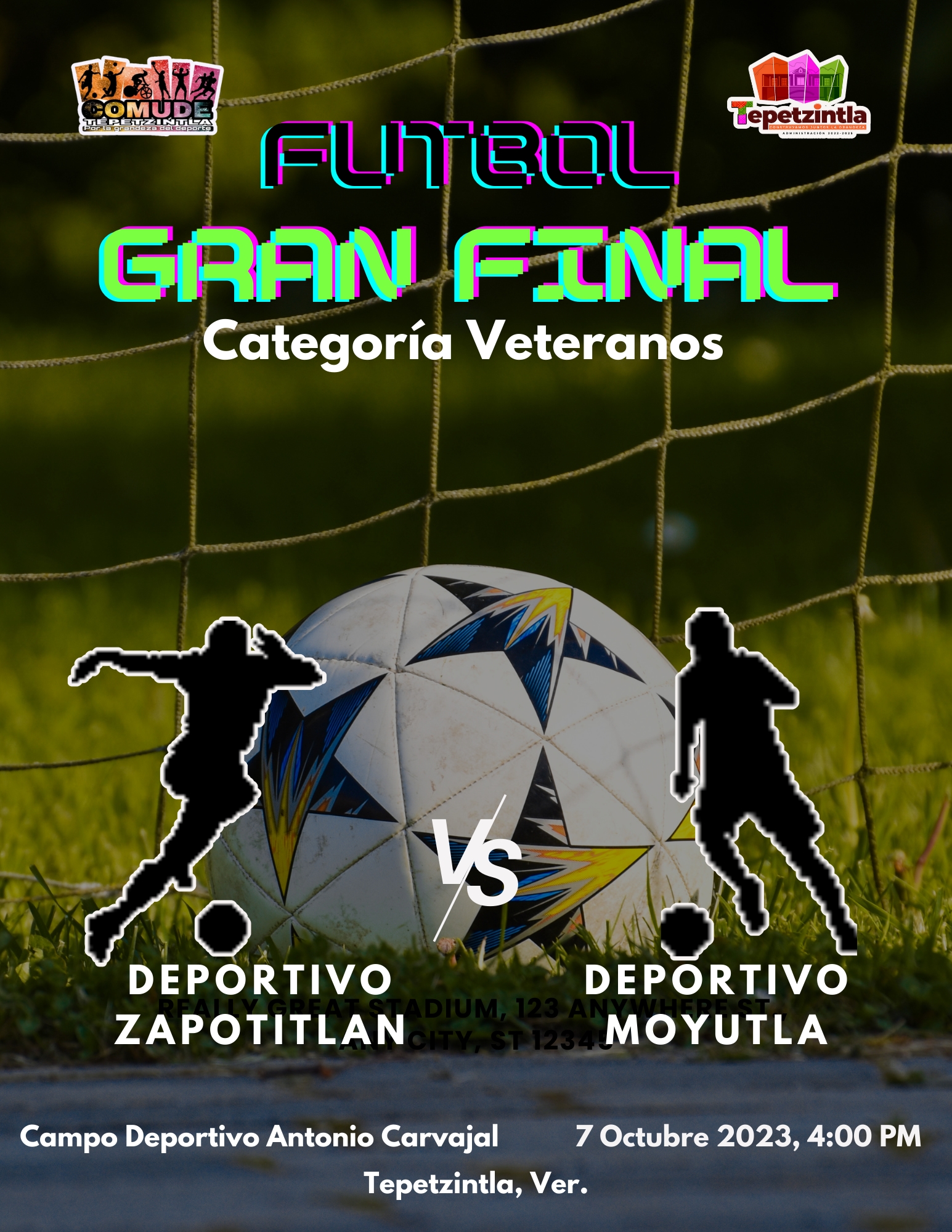 «Gran Final de Fútbol Categoría Veteranos en Tepetzintla: ¡Un emocionante evento deportivo!»