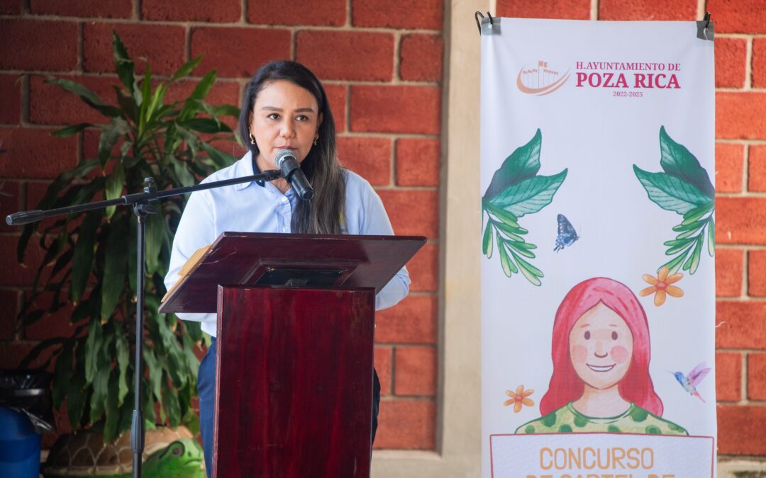 Poza Rica: Se entrega el último mural del concurso «Vivir en un medio ambiente sano, es mi derecho»