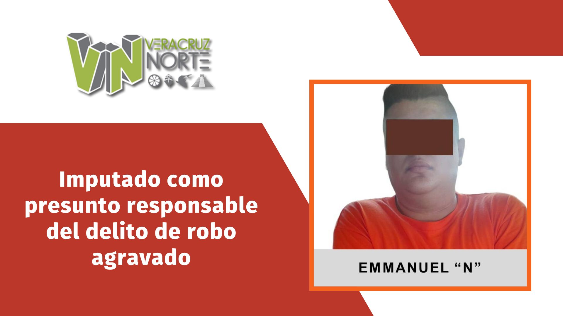 Martínez de la Torre: Imputado como presunto responsable del delito de robo agravado