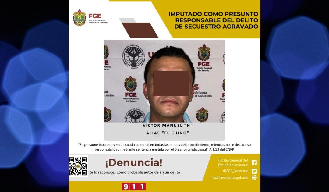 Imputado como presunto responsable del delito de secuestro agravado en Poza Rica