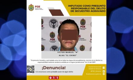 Imputado como presunto responsable del delito de secuestro agravado en Poza Rica