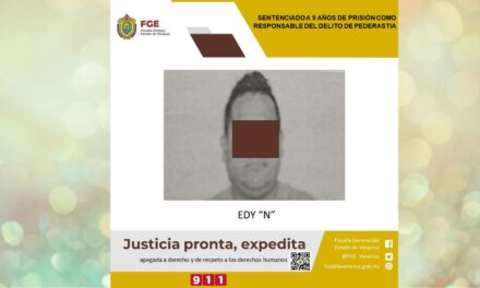 Sentenciado a 9 años de prisión como responsable del delito de pederastia