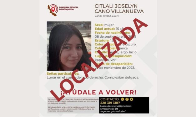 Localizan a joven papanteca
