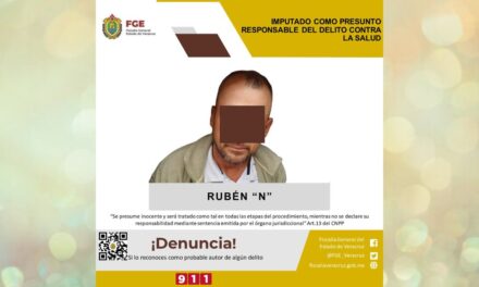 Misantla: Imputado como presunto responsable del delito contra la salud