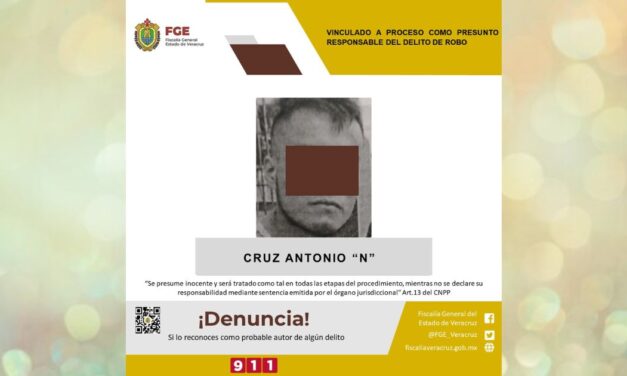 Misantla: Vinculado a proceso como presunto responsable del delito de robo