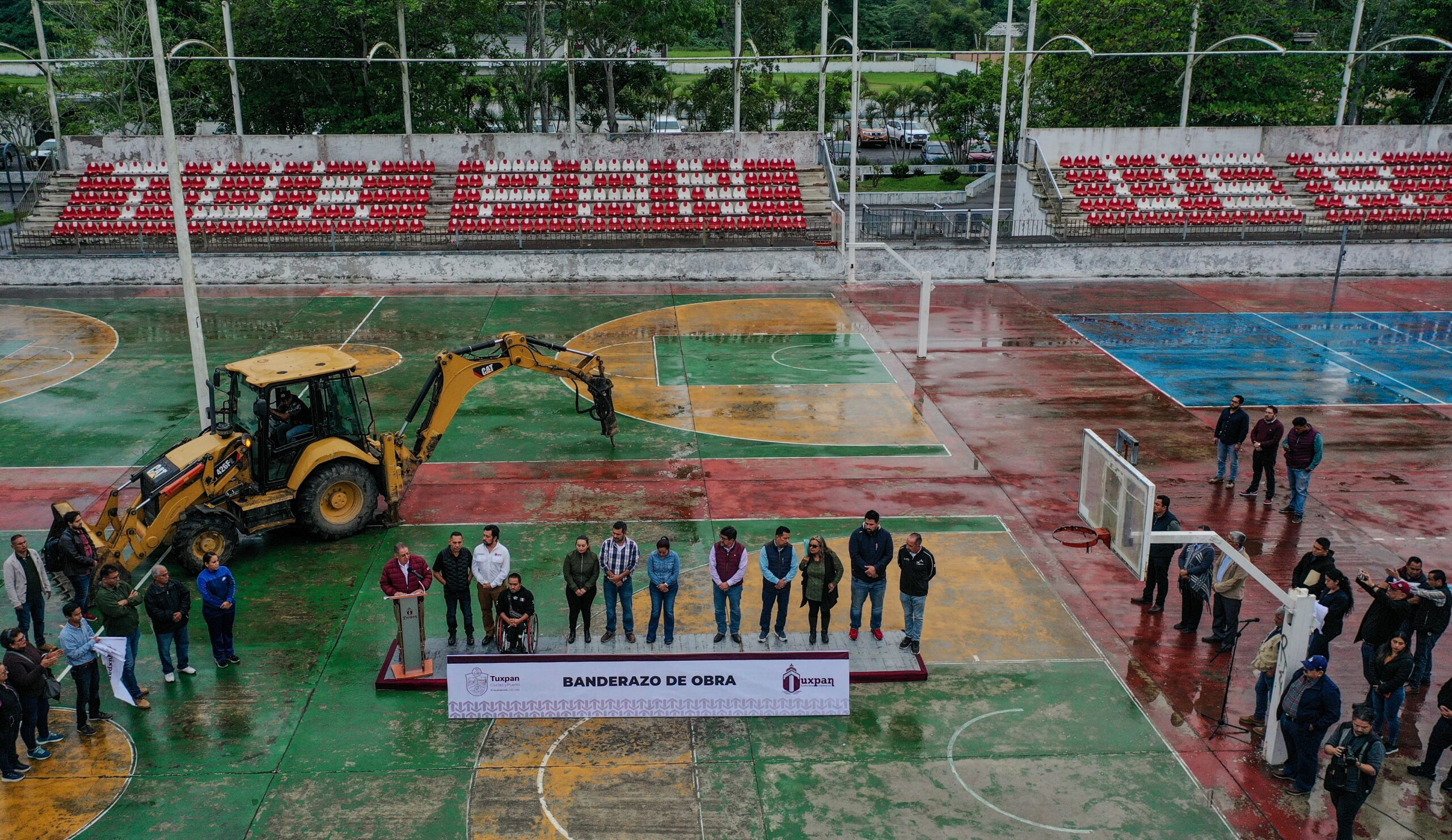Inician obras de rehabilitación de la Unidad Deportiva “Enrique Valdez Constantino”