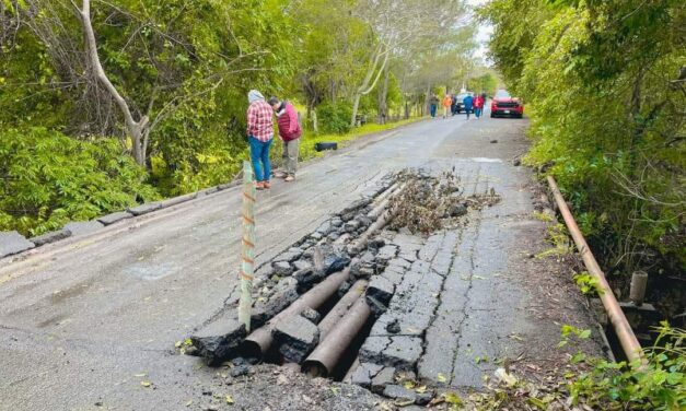 Urge la rehabilitación del puente de Las Piedras, en Tamalín