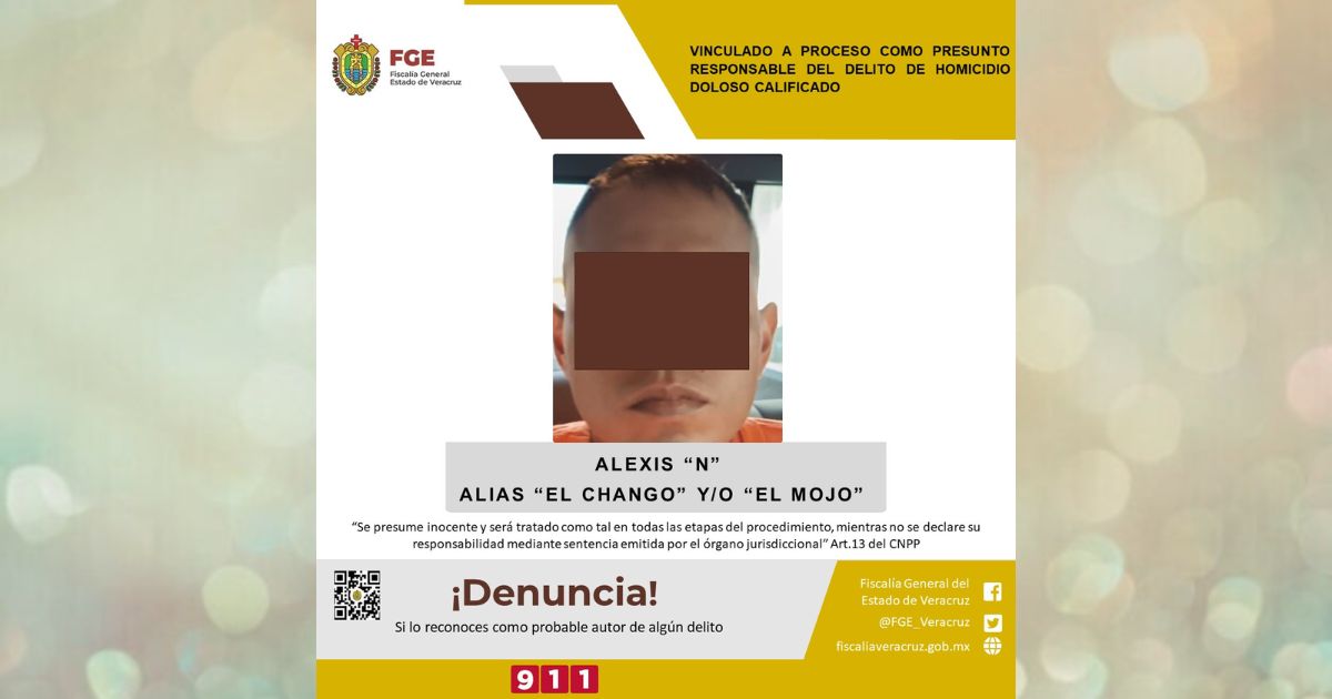 Vinculan a proceso a “El Chango” por el delito de homicidio en Martínez de la Torre