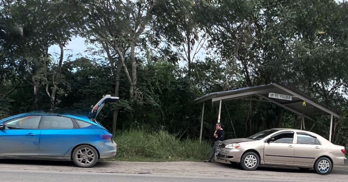 Choque por alcance en la carretera Tantoyuca- San Sebastián