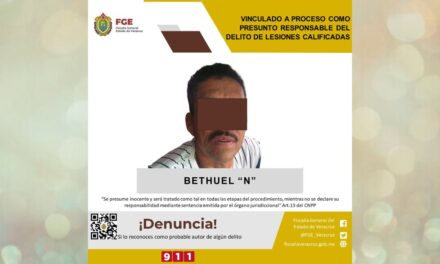 Misantla: Lo vinculan a proceso por el presunto delito de lesiones dolosas