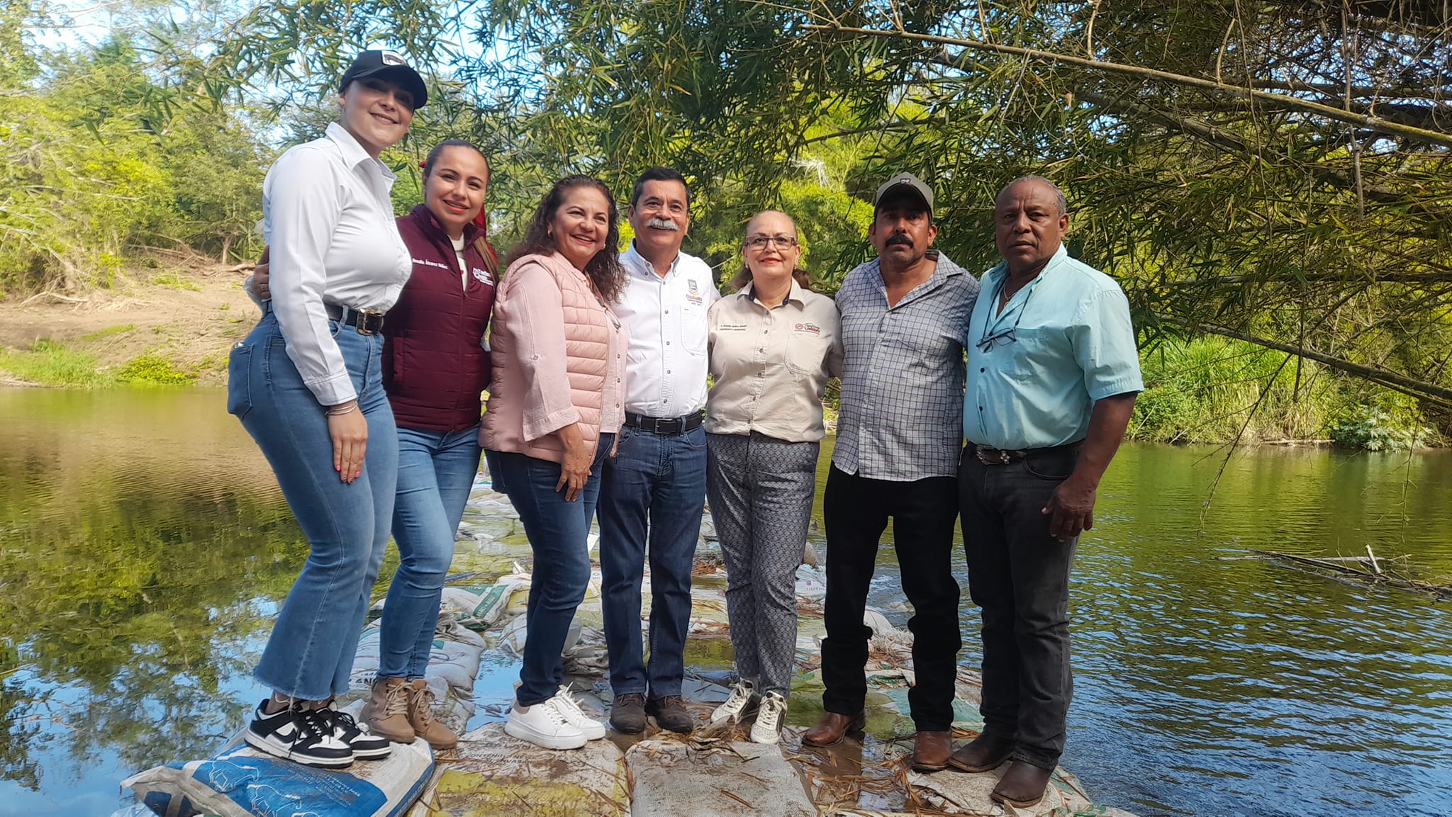 Alcaldes de Tantima, Tamalín y Ozuluama evitarán que el agua salada invada el río Terrero