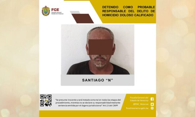 Gutierrez Zamora: Detienen a sujeto por el delito de homicidio  doloso