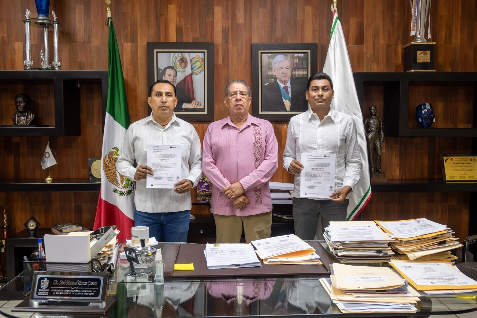 Tuxpan: Hay nuevos titulares en la Dirección de Servicios Públicos Municipales y en la Coordinación de Limpia Pública