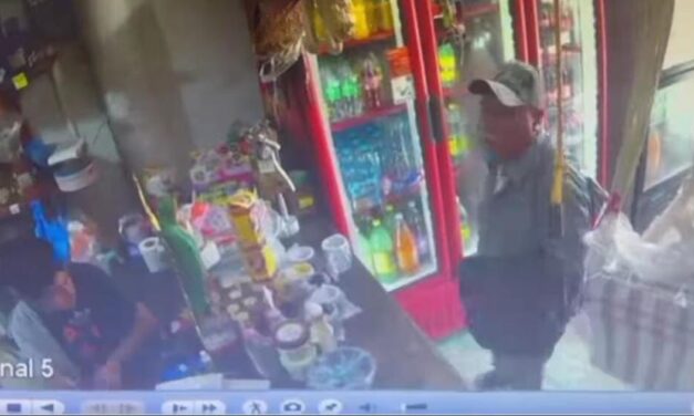 Chicontepec: Ladrón atraca tienda de abarrotes en pleno domingo de ramos