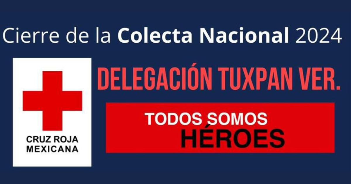 Tuxpan: El próximo viernes 31 de mayo, Cruz Roja realizará un Radiotón para recaudar donativos